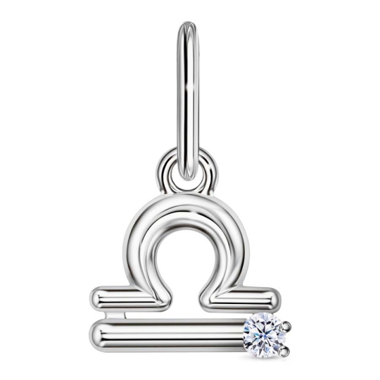 Подвеска из серебра с ювелирным кристаллом