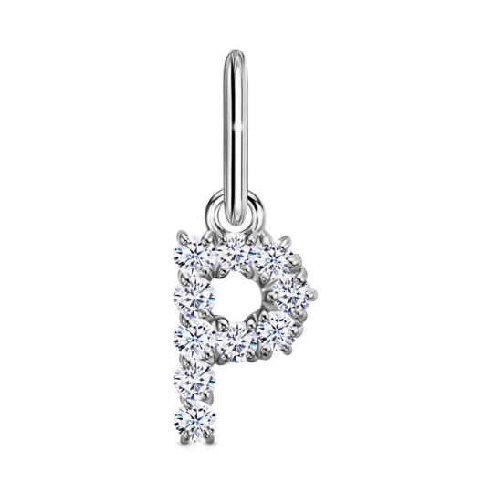 Подвеска из серебра с фианитом