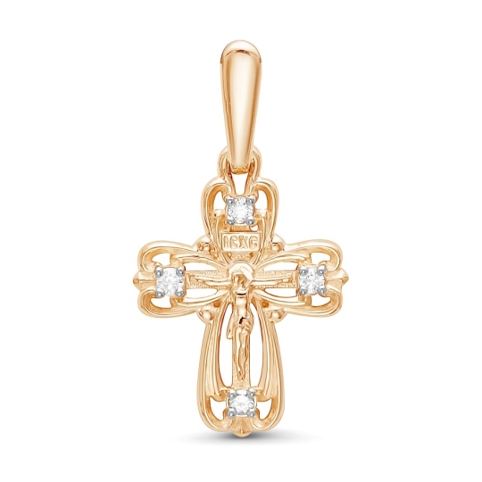 Подвеска-крест из золота