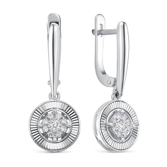 Кольцо из белого золота с бриллиантами