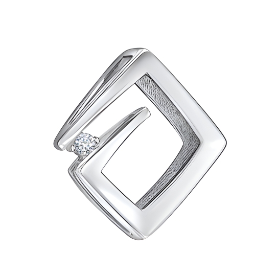 Подвеска из серебра с аметистом