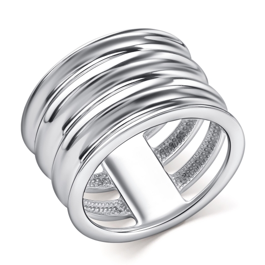 Кольцо из серебра с эмалью "ВДОХ-ВЫДОХ"