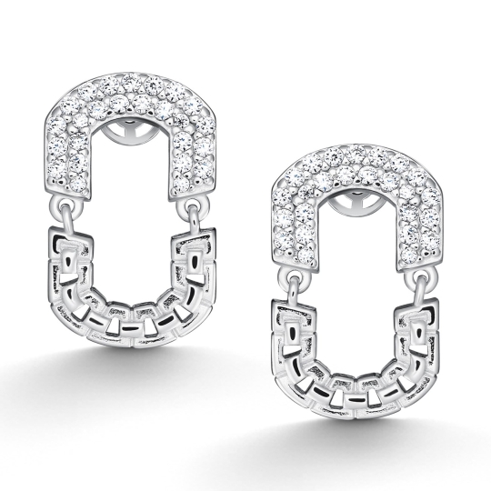 Серьги из серебра с бирюзой