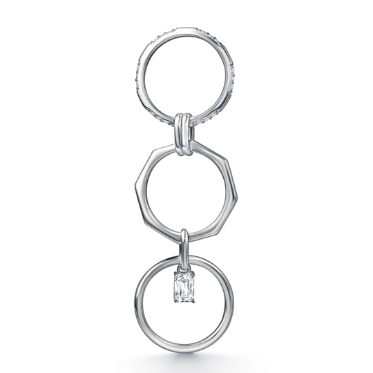 Кольцо из серебра с позолотой