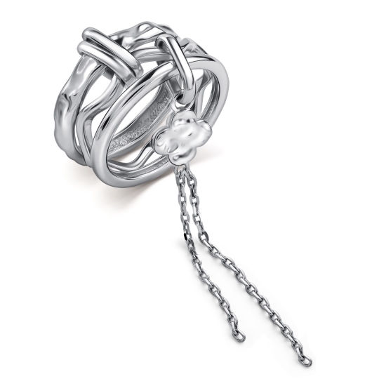 Кольцо из серебра с перламутром