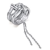 Кольцо-трансформер из серебра