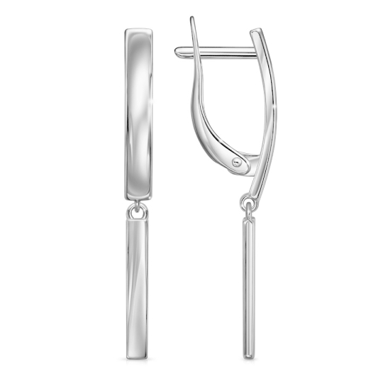 Серьги из серебра с бирюзой