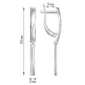 Серьги из серебра