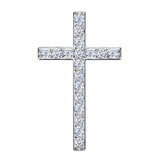 Подвеска из серебра с фианитом