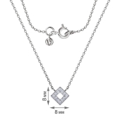 Колье из серебра с фианитами