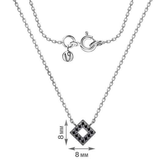 Колье из серебра с жемчугом и цветными вставками из ювелирного стекла