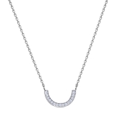 Колье из серебра с фианитами