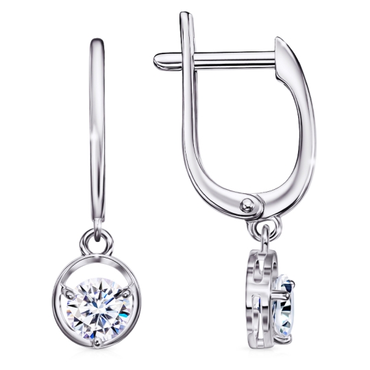 Подвеска из серебра с фианитом