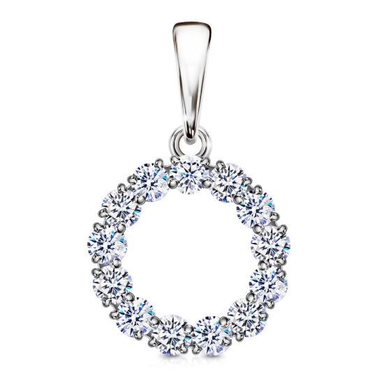 Подвеска из серебра с ювелирным кристаллом