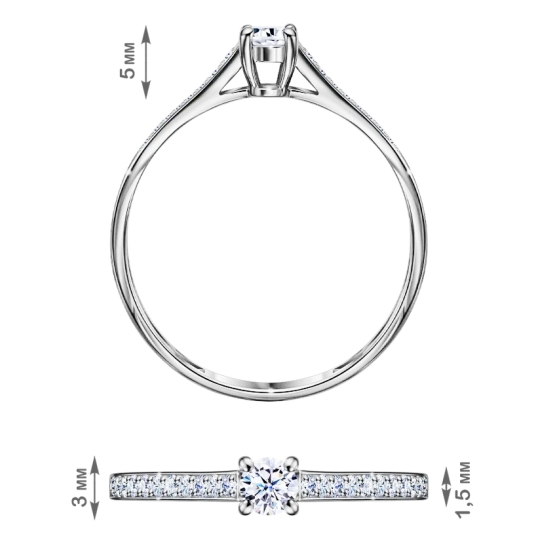 Кольцо из серебра с ювелирным кристаллом лунный оникс