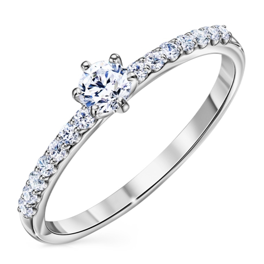 Кольцо из серебра с гранатом