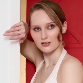 Кольцо из серебра с фианитами