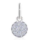 Подвеска из серебра с фианитами