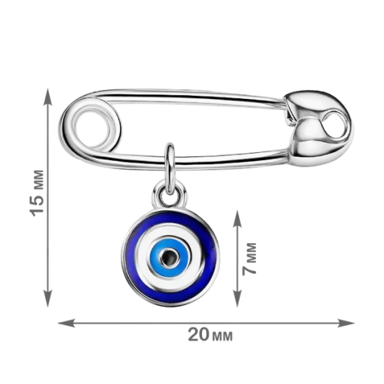 Подвеска из серебра с эмалью