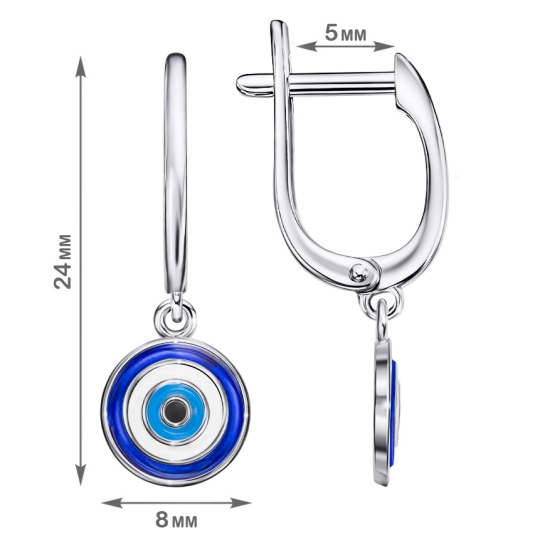 Подвеска из серебра с эмалью