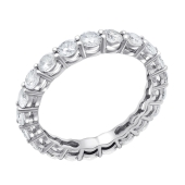 Кольцо из серебра с фианитами