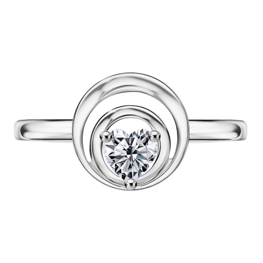 Подвеска из серебра с фианитом