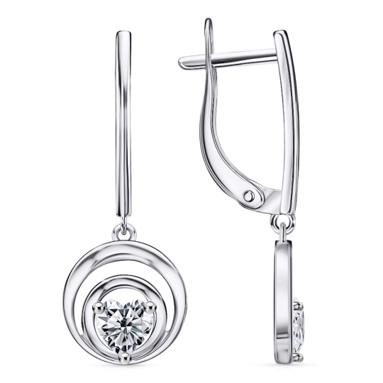 Подвеска из серебра с фианитом