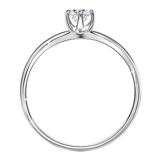 Кольцо из серебра с фианитами