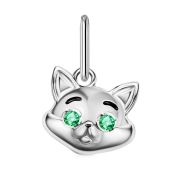 Подвеска из серебра с фианитами