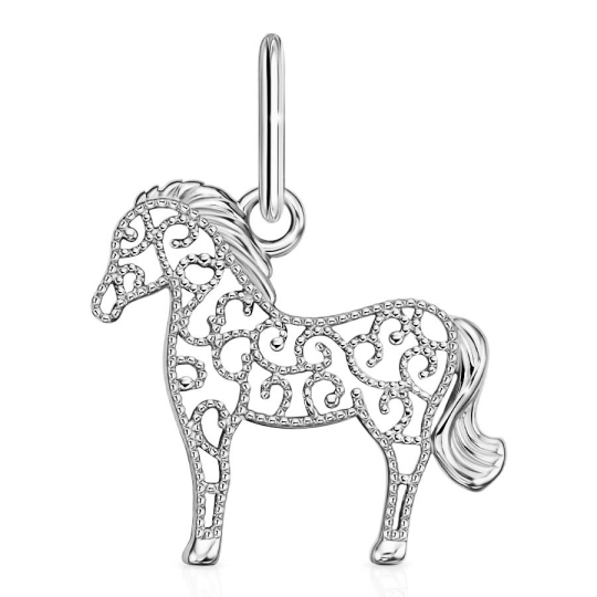 Подвеска из серебра с фианитом "Сердце"