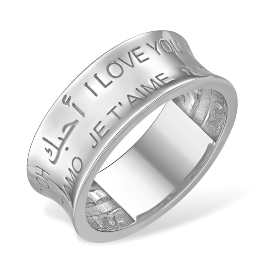 Кольцо из серебра с золотой вставкой и бриллиантом