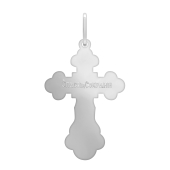 Подвеска-крест из серебра