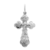 Подвеска-крест из серебра