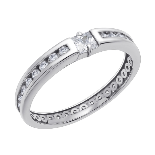 Кольцо из серебра с топазом