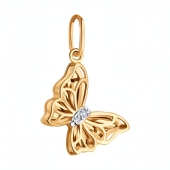 Подвеска из золота с фианитами