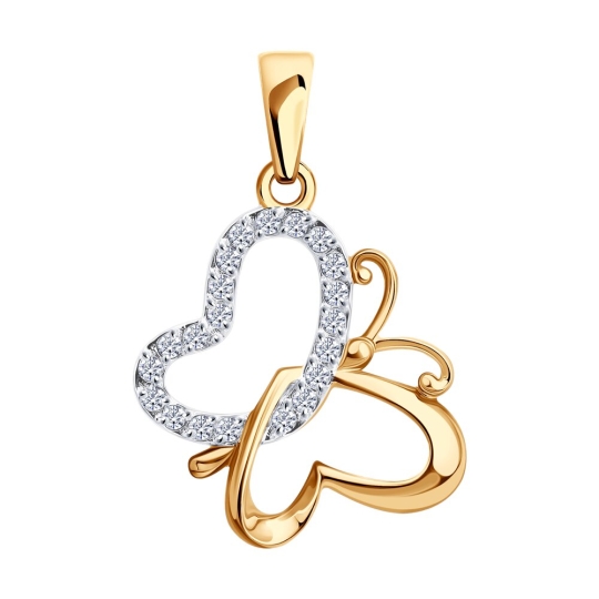 Подвеска из золота с бриллиантом 