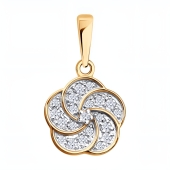 Подвеска из золота с фианитами