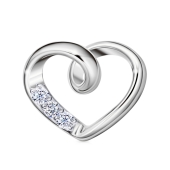 Подвеска из серебра с фианитами