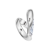 Подвеска из серебра с фианитами