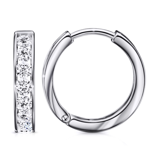 Серьга одиночная из серебра