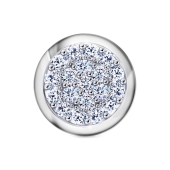 Подвеска из серебра с фианитами