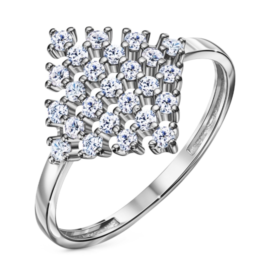 Подвеска из серебра с фианитами