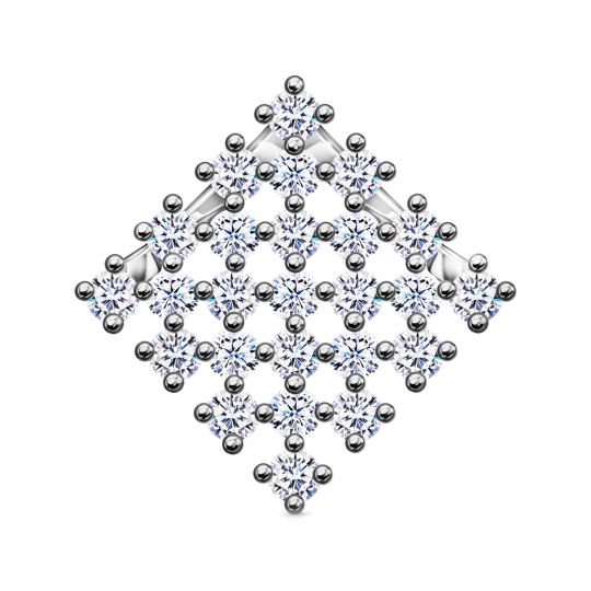 Крест из серебра с чернением на текстильном шнурке