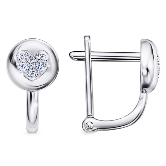 Серьга одиночная из серебра