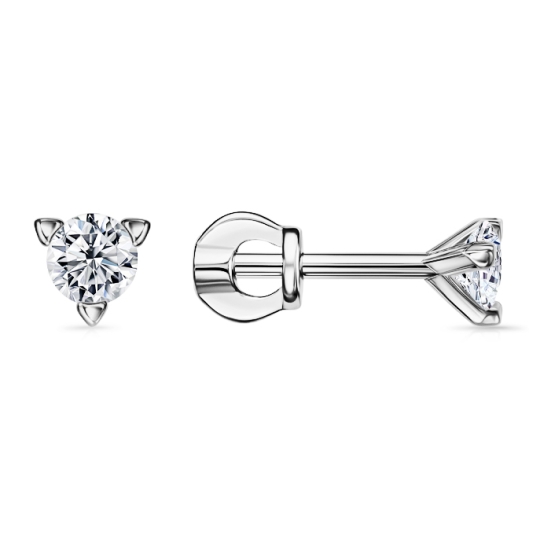 Серьги из серебра с жемчугом, эмалью и фианитами 