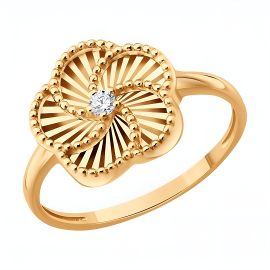 Подвеска из золота с фианитом