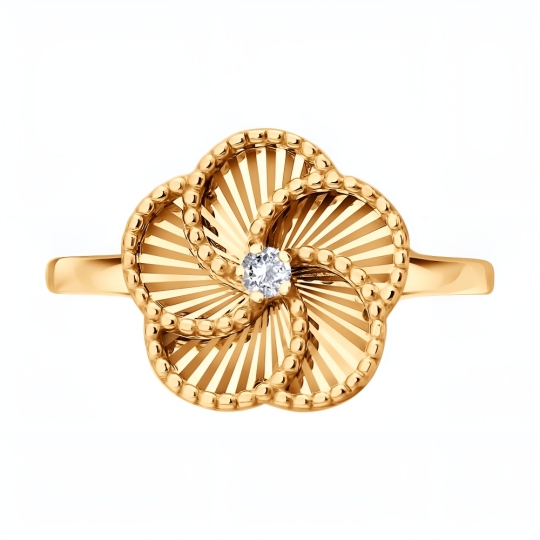 Подвеска из золота с фианитом