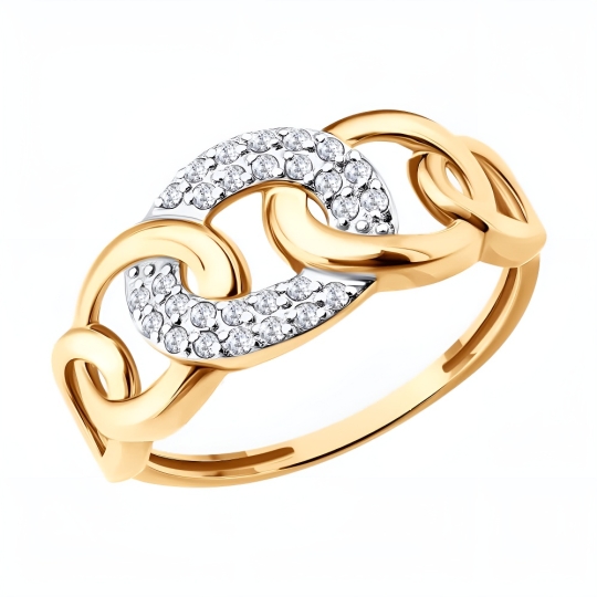 Кольцо из золота с бриллиантами