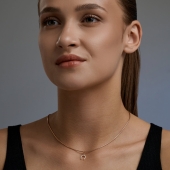 Подвеска из золота с фианитами 