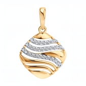 Подвеска из золота с фианитами